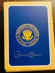 President of The US Barak Obama Presidential Signature Seal VVIP Playing Cards