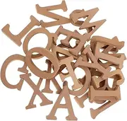 Toyvian 1 Set of Wooden Letters Bulk Unfinished Wood Alphabets for Learning DIY Painting Crafts Wall Decor and Decorative Letters for Shelf