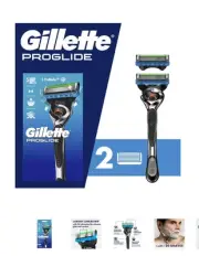 Gillette ProGlide Razor Men 5 Blade Manual Razor ,1 Handle and 2 Blade...