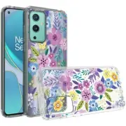 Design Transparent Bumper Hybrid Case for OnePlus 9 Pro FLOWER ARRANGEMENT