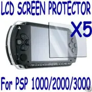 5 Sony PSP Protector Screen Film Skin Shield Lens US Seller 1000 2000 3000 lcd