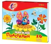 Plastiline Reusable Soft Wax Modelling Clay Set of 16 Colors Imported NWT