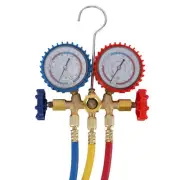AC Diagnostic Manifold Gauge R22 R12 R404 R134 Double Head Anti Shock Vacuum Pre