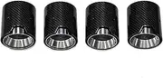 4 PCS/lot Carbon Fiber Exhaut Tips Compatible For BMW M2 M3 M4 F80 F82 F83 F87 Exhaust System Pipes Muffler Tip Nozzle(Carbon Fiber A)