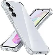 [USTIYA] Case for Samsung Galaxy A35 5G Case Clear TPU Four Corners Cover Transparent Soft