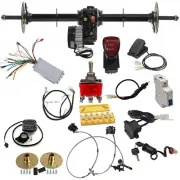 1020mm 1000W Motor Rear Axle Kit Differential Brake Scooter Mobility Trike Drift