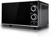 Microwave Oven, Conventional Microwave Oven Mechanical Knob, Button Door Switch, 700 W Microwave Oven, 9 Cooking Power Levels Little Surprise