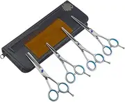 Professional and Home-use 4.0"+5.0"+5.5" Hair Cutting Scissors,5.0" Thinning scissors & Comb Set,Personal Care Trimming - Precision Stainless Steel