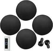 Round Doorbell Push Button,Video Doorbell Repair Kit Door Bell Buttons | Portable Ring Accessories, Door Cover Substitute for Repair Split Cracked Covers