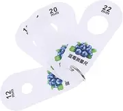 Blueberry Measuring Ruler Fruit Blueberry Measuring Tool Fruit Diameter Gauge Berry Diameter Gauge Berry Measurement Tool Plastic