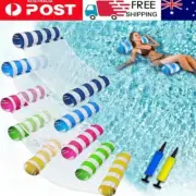 120x70cm Inflatable Floating Water Hammock Float Pool Bed Beach Swimming Chair