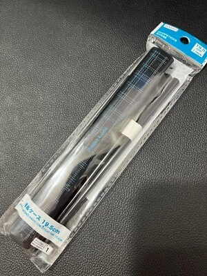 Chopsticks & Case Black 9.5 cm 7.7 inch Blue & White Checkered Line 8" long