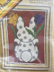 Vintage 1974 Columbia Minerva Needlepoint Kit #2333 RHODA RABBIT Unopened NEW
