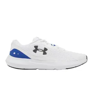 Under Armour 慢跑鞋 Surge 3 男鞋 白 藍 緩衝 回彈 透氣 路跑 基本款 運動鞋 UA 3024883112