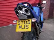 TRIUMPH SPRINT ST 2007 R&G Number / Licence Plate Holder TAIL TIDY LP0013BK