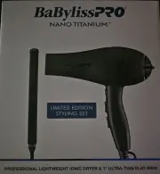 BaBylissPRO Hair Dryer, Nano Titanium 2000-Watt Blow Dryer, Professional/Ionic