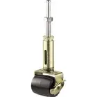 2-1/8 In. Black Rubber And Gold Steel Adjustable Bed Frame Stem Caster With Lo