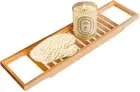 Clevinger Bamboo Bathtub Caddy Tray for Luxury Bath or Reading, Wooden Bath T...