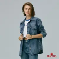 在飛比找Yahoo奇摩購物中心優惠-BRAPPERS 女款 全棉牛仔襯衫外套-深藍