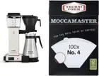 79318 KBGT 10-Cup Coffee Maker and #4 White Paper Filters Bundle