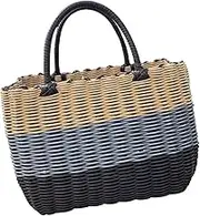 HEALSOPTHY Multi Functional Household Organization Basket Woven Storage Container for Sundries Shower Home Use and Easy to Carry with Handle