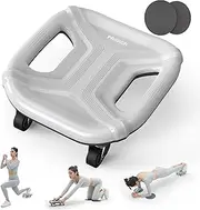 PROIRON Ab Roller Abdominal Slider Four-Wheel Ab Wheel Gliding Discs for Core Workouts Home Gym Equipment Abdominal Roller Sliders Swivel Wheel for Full Body with 2 Kneel Mat