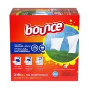 Bounce Fabric Softener Tumble Dryer Sheets Outdoor Fresh Clothes 4 x 160 Sheets