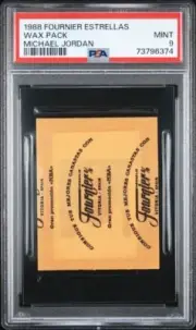1988 Fournier Estrellas Sealed Wax Pack Michael Jordan Rare Low Pop PSA 9