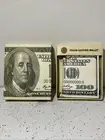 Old $100 Bill Print Tri-Fold Vegan Leather Men's Wallet Handcrafte New in box A2