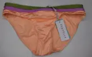 NEW WITH TAGS LADIES SEAFOLLY PEACH PALMAS BANDED HIPSTER PANTS SIZE 14
