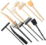 NOLITOY 1Set Zen Garden Tools Rakes and Accessories for Sand Tray Lightweight and for Desk Meditation and Creative Sand Art