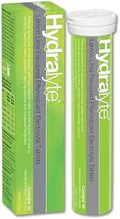 Hydralyte Effervescent Lemon Lime Flavoured Electrolyte 20 Tablets