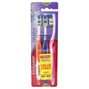 Colgate ZigZag Toothbrush Value 3 Pack - Medium Interdental Bristles Zig Zag