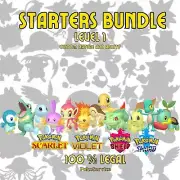 Pokémon (Sword, Shield, Scarlet and Violet) Shiny Starters (Gen 1-4)