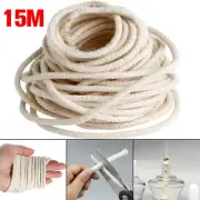 49ft Cotton Lamps Wick For Oil Kerosene Lamp Core Candle Making Tools DIY 6mm