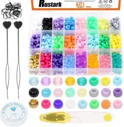 774Pccs Multicolored Plastic Pony Beads Kit Rainbow Kandi Beads Pony Hair Beads