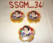 DISNEY SNOW WHITE Lot of 3 11"x11" Expand in Water Magic Towels (100% Cotton)