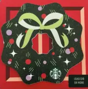 NEW - OOP- Starbucks GIFT Card #6196 - Wreath 2021