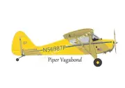 Micro Vagabond 26" RC Airplane Kit Laser Cut Balsa Ply Short Kit With Plans
