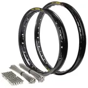 Husaberg FE 390 2010-2012 21/18 OEM Front/Rear Black Excel Rim & Bulldog Spoke S