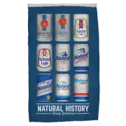 Natural Light Rowdy Gentleman History Flag Blue