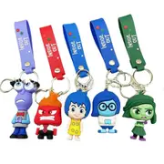INSIDE OUT 2 Keychain Cartoon Pendant Birthday Gift Anger
