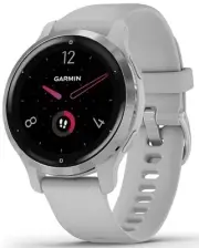 Garmin Venu 2S GPS Watch - Silver Stainless Steel Bezel with Mist Gray Case