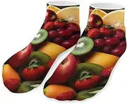 [QMNVBDS] Fresh Fruits And Vegetables Socks Ankle Length Socks Casual Short Socks for Women Men Low Cut Sports Socks Running Socks No Show Socks Ankle Socks Athletic Socks Workout Socks, Style, One Size