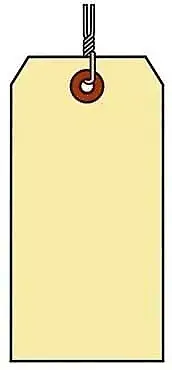 Shipping Tag, MED Wt, Manilla, Sz #5 (2-3/8" x 4-3/4"), Wired - Box of 1000