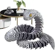 3D Snake | Articulated Fidget Toys - 2.5 Ft Long Flexible 3D Printed Snake for Kids Adults Party Desk Home Decoration Easter Basket Filler