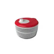 Davis & Waddell Salad Spinner Bowl 25x18cm Lettuce/Vegetable Dryer White/Red