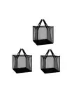 Laundry Hamper Bag with Handles,Portable & Collapsible Dirty Clothes Mesh Bas...