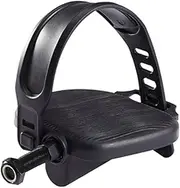 Generic Exercise Bike Pedals with Straps Indoor Cycling Parts Replacement Fixed Gear Bike Pedals Fitness Equipment Accessories, Stationary Bike Pedal