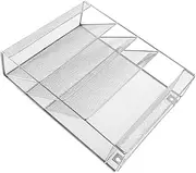 KALLORY 1 Set Multi Layer Hanging File Organizer for Office Vertical Metal Wall File Holder Folder Storage Easy Installation with No Trace Hooks Sleek and Design